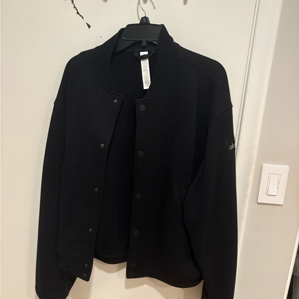 Alo Black Button-Up Jacket